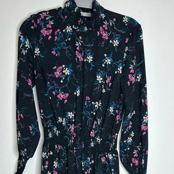 Nanette Lepore long sleeve, high low floral dress - Picture 5 of 10